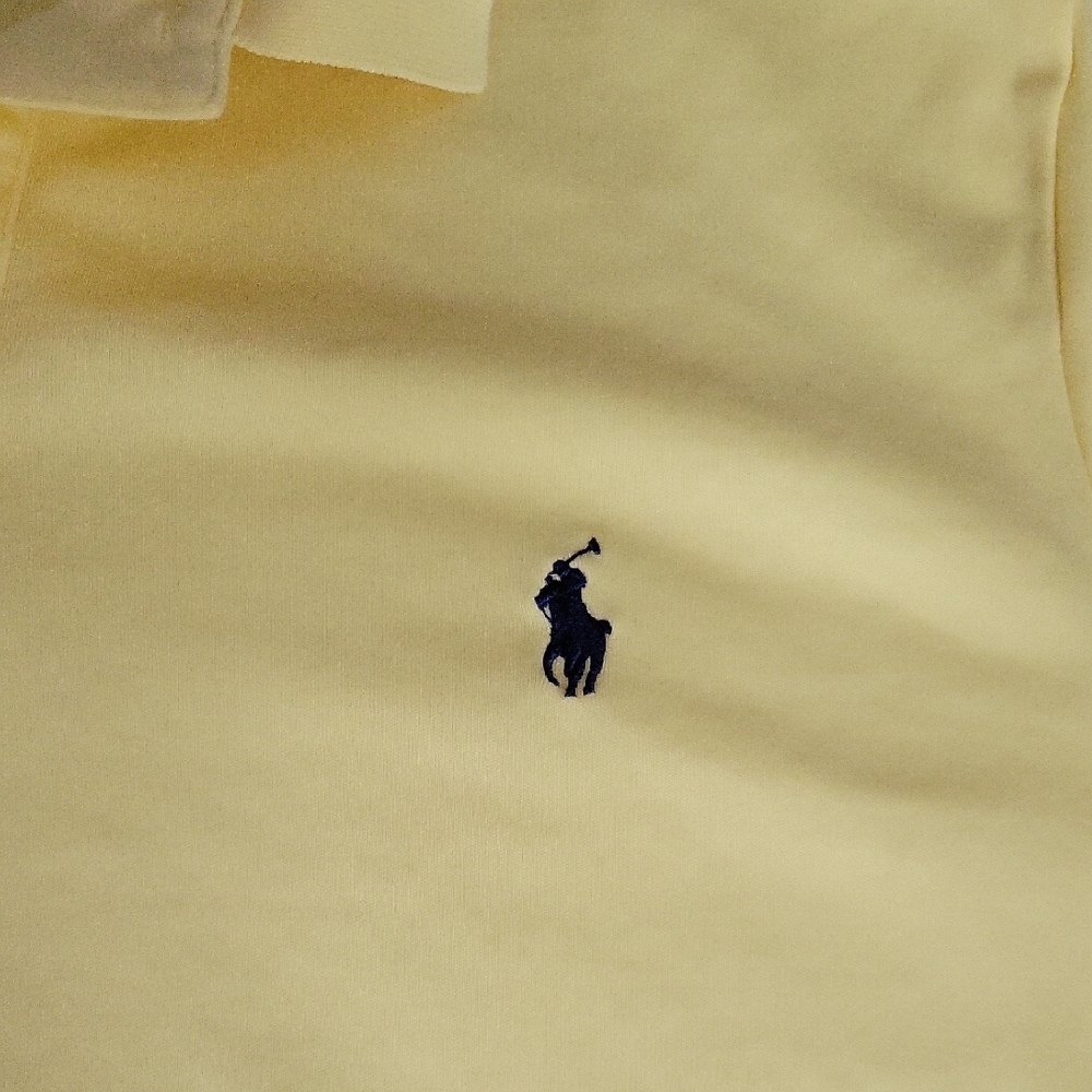 Polo by Ralph Lauren Men's Yellow Polo Shirt - Picture 3 of 3